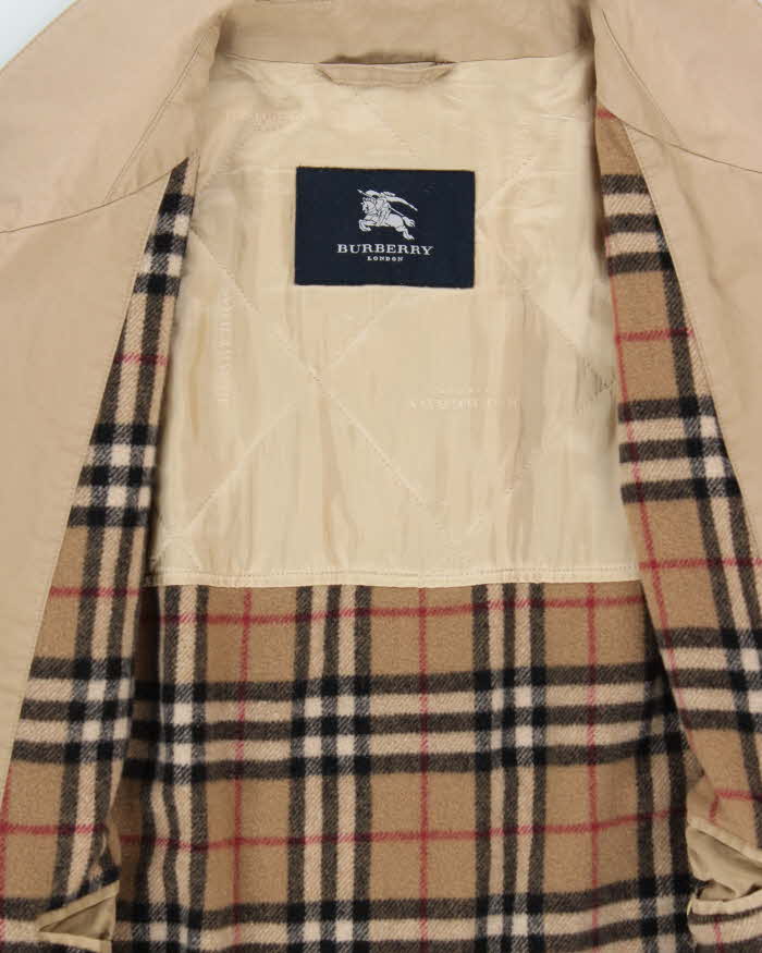 Vintage Burberry Wool Lined Trench Coat- XL