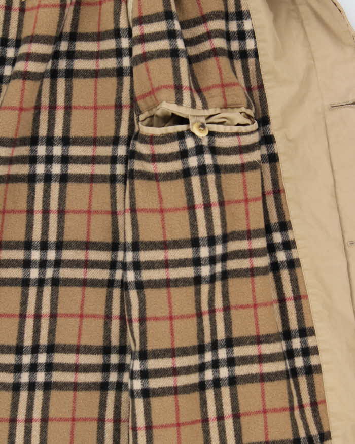 Vintage Burberry Wool Lined Trench Coat- XL