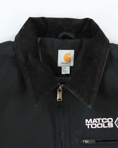 Vintage Carhartt Lined Workwear Embroidered Jacket - L