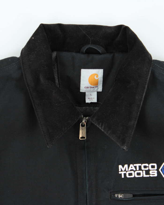 Vintage Carhartt Lined Workwear Embroidered Jacket - L