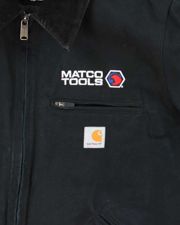 Vintage Carhartt Lined Workwear Embroidered Jacket - L
