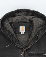 Vintage Carhart Fleece Lined Hooded Workwear Jacket - S