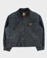 Vintage 2000s Black Faded Carhartt Detroit J97 Jacket - XL