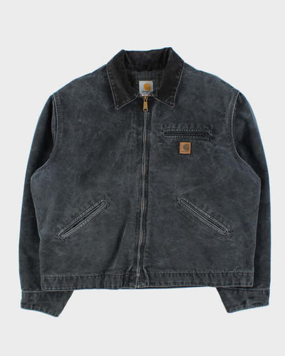 Vintage 2000s Black Faded Carhartt Detroit J97 Jacket - XL