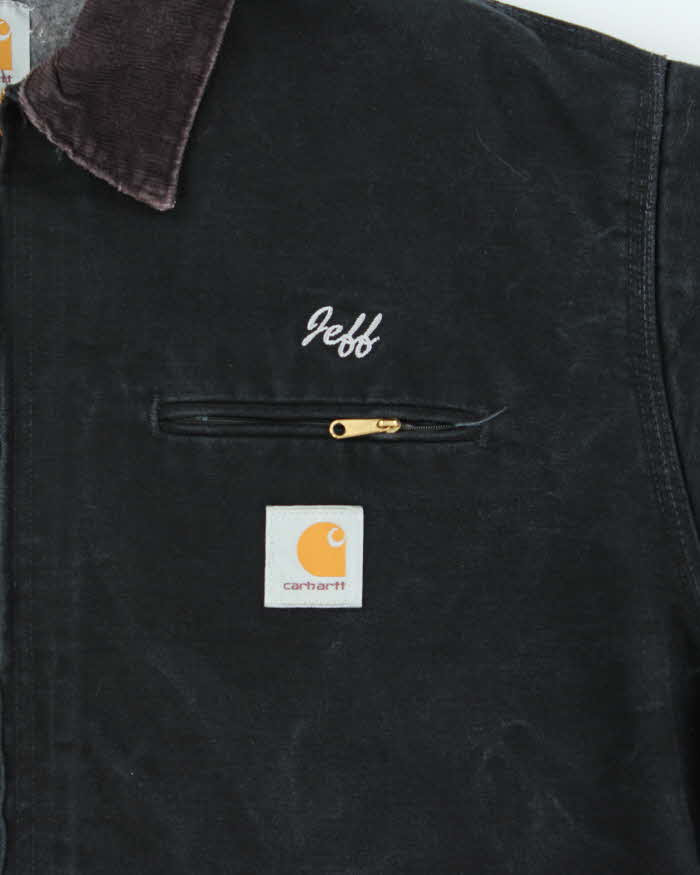 Vintage 2000s Black Carhartt Detroit J01 Jacket - XL