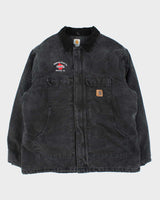 Vintage 00s Black Faded C26 Carhartt Workwear Jacket - XXL