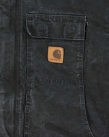 Vintage 00s Black Faded C26 Carhartt Workwear Jacket - XXL