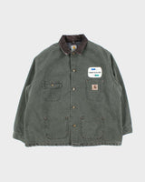 Vintage 00s Green Carhartt C02 Workwear Jacket - XXL