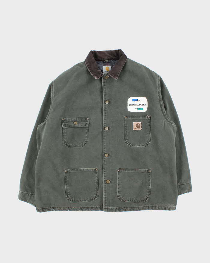 Vintage 00s Green Carhartt C02 Workwear Jacket - XXL
