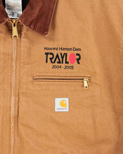 Vintage 2000s Brown Carhartt J01 Detroit Workwear Jacket - XXXL