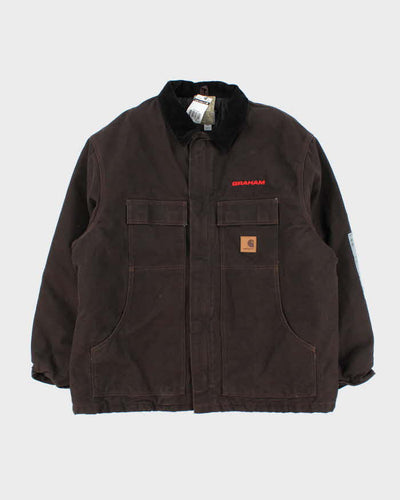 DSWT Carhartt C26 Brown Quilted Workwear Jacket -  XXL