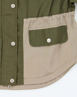Spring 2014 Armani Exchange Short Sleeve Two Tone Zip Up Windbreaker Jacket - XS