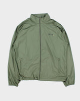 Vintage 90s Stussy Khaki Zip Up Windbreaker - M