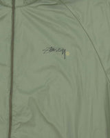 Vintage 90s Stussy Khaki Zip Up Windbreaker - M