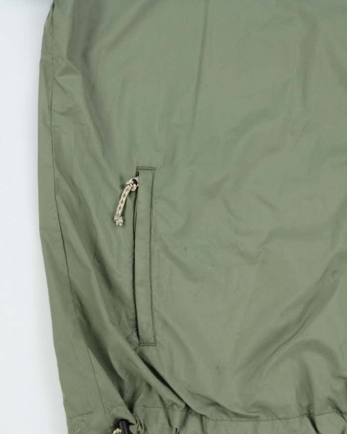 Vintage 90s Stussy Khaki Zip Up Windbreaker - M