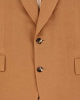 Vintage 1980s Cashmere Oversized Brown Blazer Jacket - L