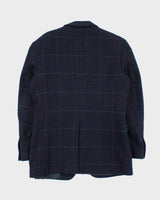 Vintage 1990s Polo Ralph Lauren Wool Check Blazer Jacket - L