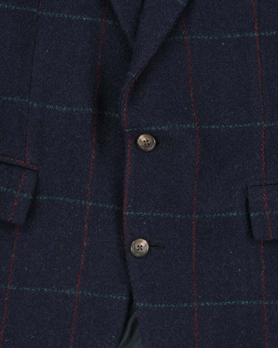 Vintage 1990s Polo Ralph Lauren Wool Check Blazer Jacket - L