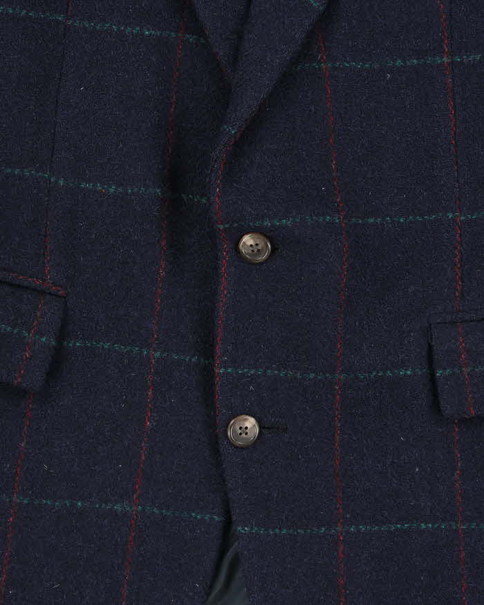 Vintage 1990s Polo Ralph Lauren Wool Check Blazer Jacket - L