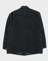 Vintage 00s Carhartt C01 Black Heavyweight Lined Chore Jacket - L