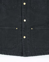 Vintage 00s Carhartt C01 Black Heavyweight Lined Chore Jacket - L
