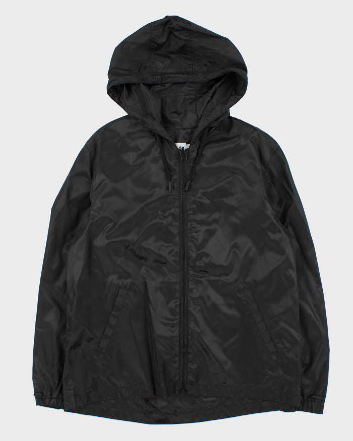 Coach Black Lightweight Hooded Shell Windbreaker - L