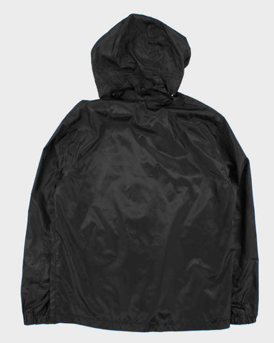 Coach Black Lightweight Hooded Shell Windbreaker - L