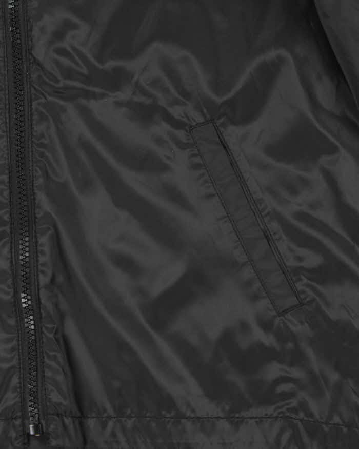Coach Black Lightweight Hooded Shell Windbreaker - L