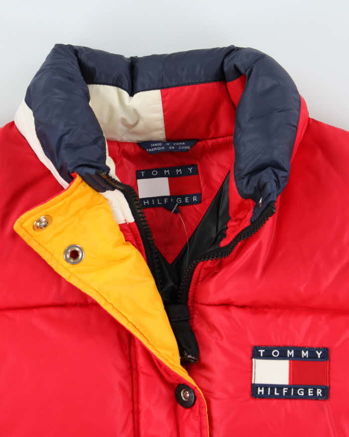 Vintage 1990s Tommy Hilfiger Puffer Jacket - S