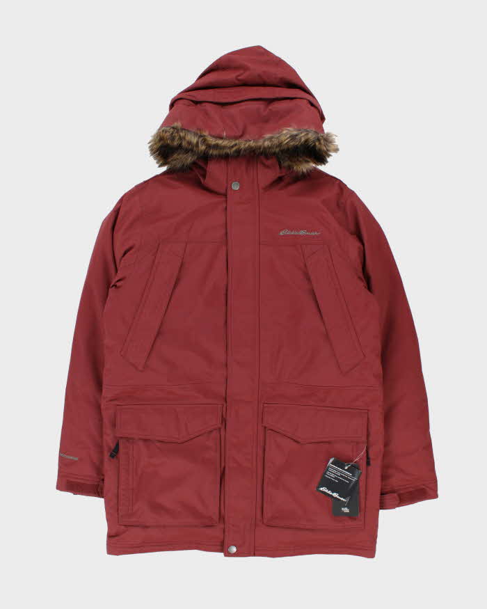 DSWT Eddie Bauer Faux Fur Hooded Puffer Parka Jacket - M