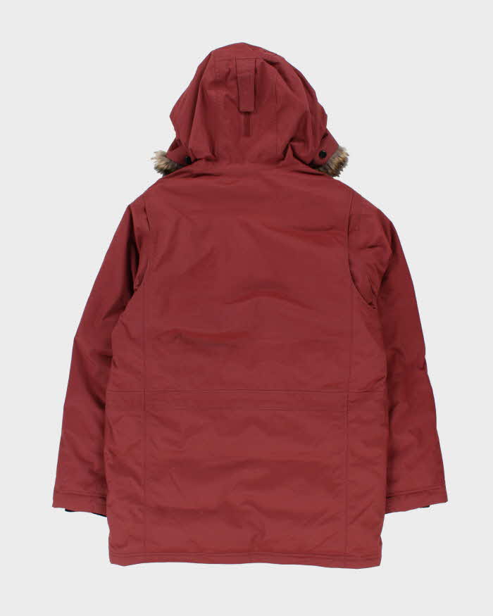DSWT Eddie Bauer Faux Fur Hooded Puffer Parka Jacket - M