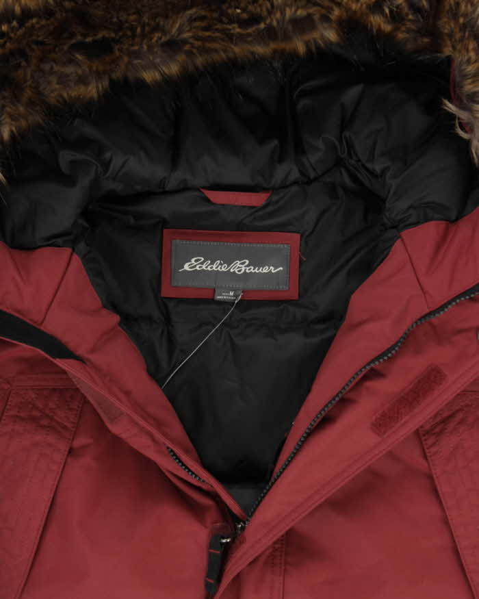 DSWT Eddie Bauer Faux Fur Hooded Puffer Parka Jacket - M