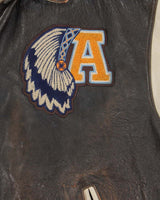 Vintage 90s Avirex Suquamish Leather Varsity Bomber Jacket - XXXL