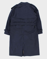Vintage 1980s London Fog Navy Oversized Insulated Trench Coat - L