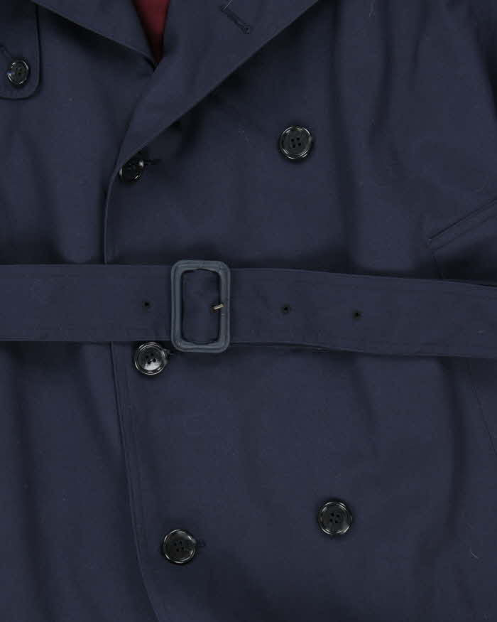 Vintage 1980s London Fog Navy Oversized Insulated Trench Coat - L