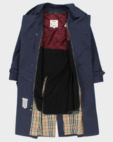 Vintage 1980s London Fog Navy Oversized Insulated Trench Coat - L