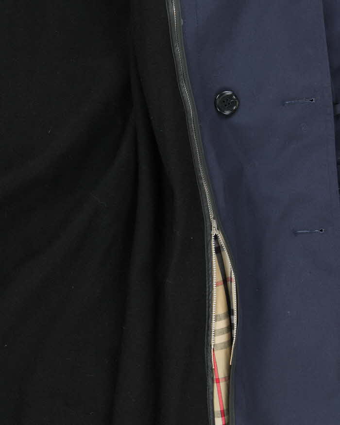 Vintage 1980s London Fog Navy Oversized Insulated Trench Coat - L