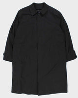 Vintage 00s Black London Fog Insulated Oversized Mac Coat - L