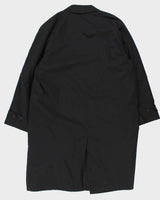 Vintage 00s Black London Fog Insulated Oversized Mac Coat - L