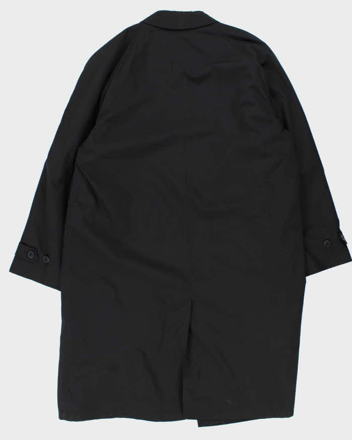 Vintage 00s Black London Fog Insulated Oversized Mac Coat - L