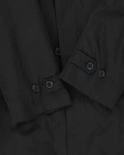 Vintage 00s Black London Fog Insulated Oversized Mac Coat - L