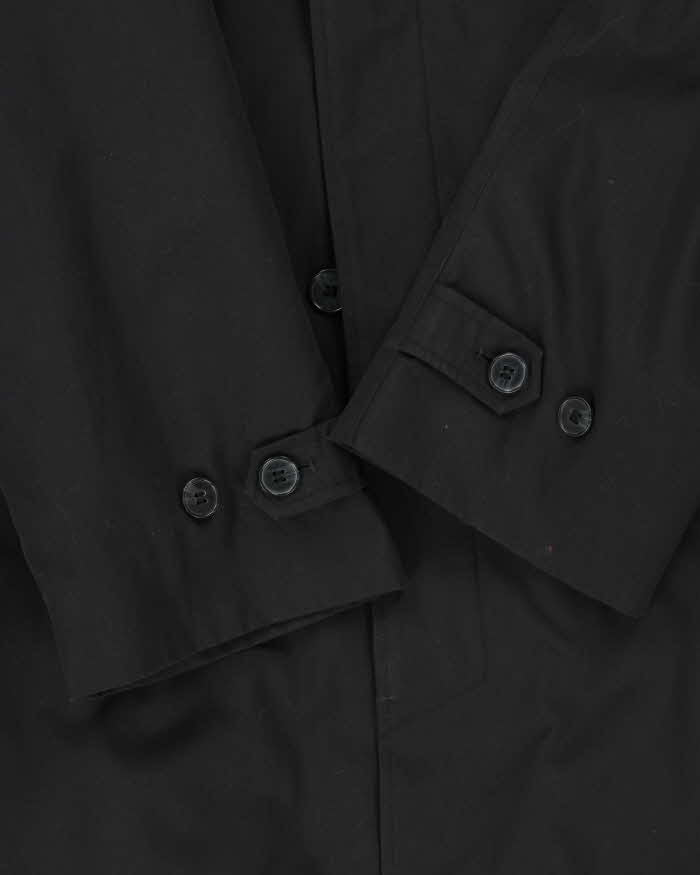 Vintage 00s Black London Fog Insulated Oversized Mac Coat - L