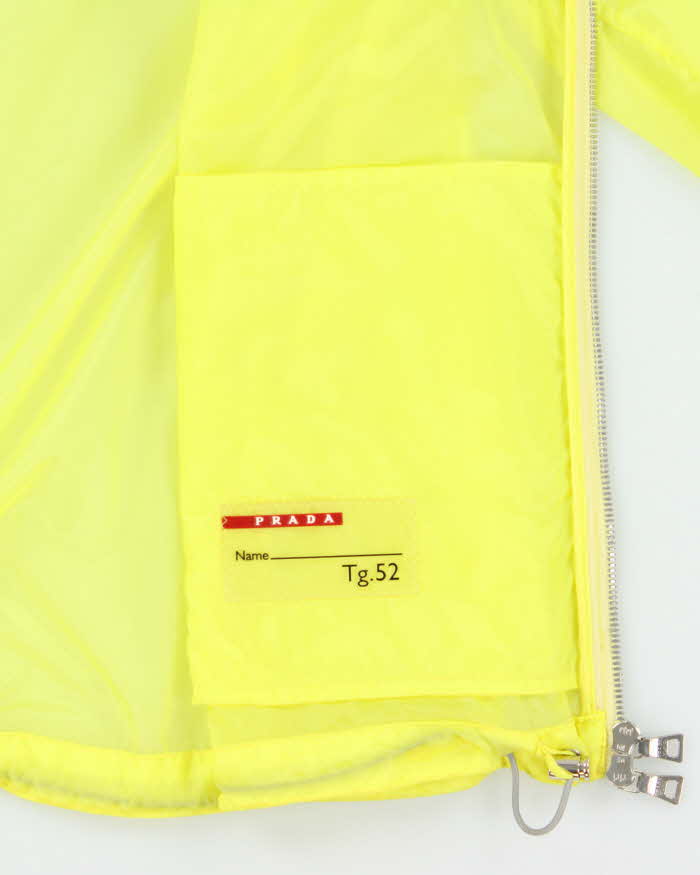 Vintage Y2K 00s Prada Sport Lightweight Transparent Bomber Jacket - XL