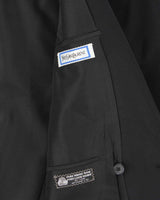 Vintage 90s Yves Saint Laurent Black Satin Detailed Wool Double Breasted Blazer - L