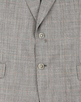 Vintage 00s Dolce &amp; Gabbana Grey Glen Check Wool Blazer - XXL
