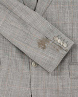 Vintage 00s Dolce &amp; Gabbana Grey Glen Check Wool Blazer - XXL