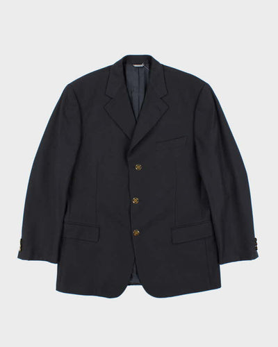 Vintage 90s Givenchy Navy Wool Blazer - L