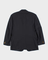 Vintage 90s Givenchy Navy Wool Blazer - L