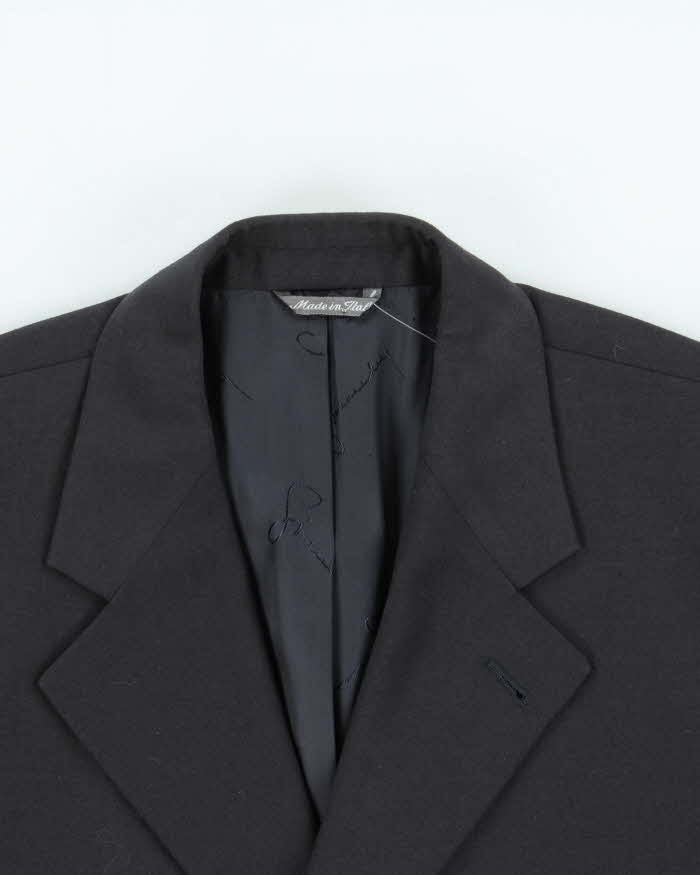 Vintage 90s Givenchy Navy Wool Blazer - L