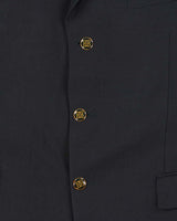 Vintage 90s Givenchy Navy Wool Blazer - L